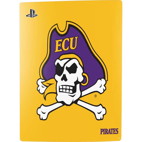 East Carolina University ECU Pirates Logo Yellow PS5 Console Skin