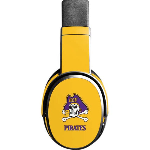 East Carolina University ECU Pirates Logo Yellow Skullcandy Crusher Wireless Skin