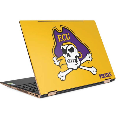 East Carolina University ECU Pirates Logo Yellow HP Spectre Skin