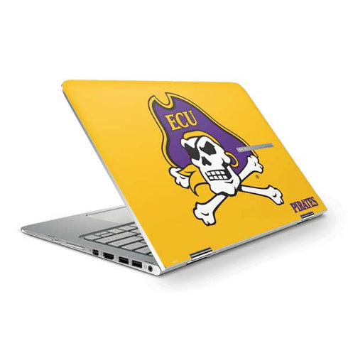 East Carolina University ECU Pirates Logo Yellow HP Spectre Skin