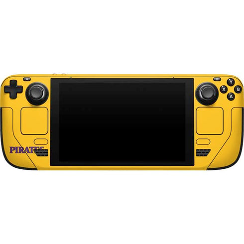 East Carolina University ECU Pirates Logo Yellow Steam Deck Handheld Gaming Computer Skin