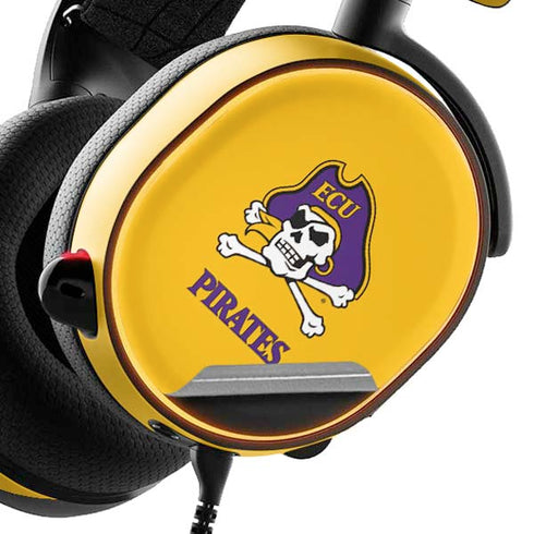 East Carolina University ECU Pirates Logo Yellow SteelSeries Arctis 5 Skin