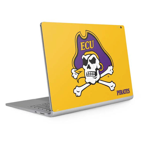 East Carolina University ECU Pirates Logo Yellow Surface Book 2 13.5in Skin