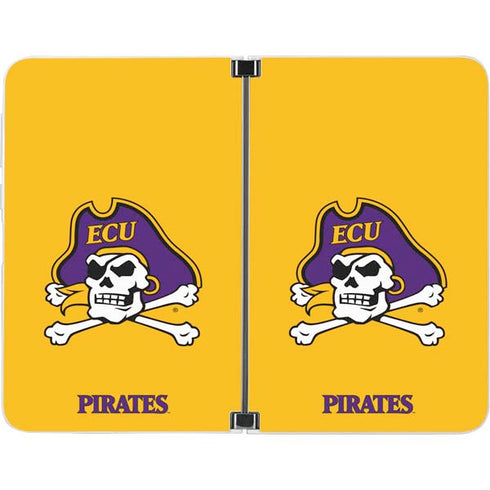East Carolina University ECU Pirates Logo Yellow Surface Duo Skin