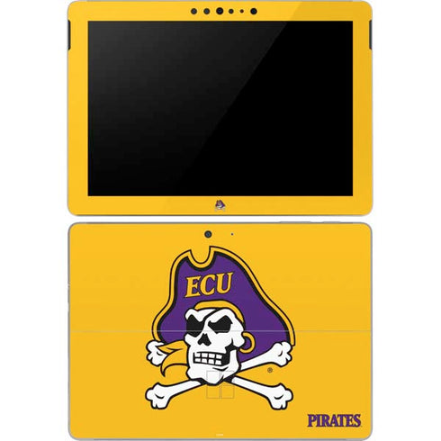 East Carolina University ECU Pirates Logo Yellow Surface Go Skin