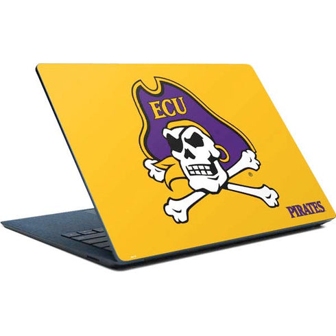 East Carolina University ECU Pirates Logo Yellow Surface Laptop Skin