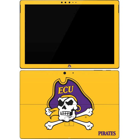 East Carolina University ECU Pirates Logo Yellow Surface Pro 7 Skin
