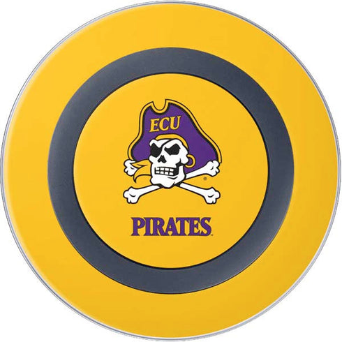 East Carolina University ECU Pirates Logo Yellow Wireless Charger Skin