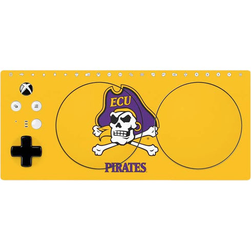 East Carolina University ECU Pirates Logo Yellow Xbox Adaptive Controller Skin
