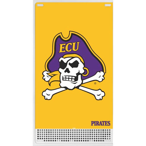 East Carolina University ECU Pirates Logo Yellow Xbox Series S Console Skin