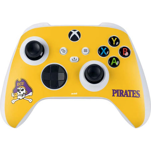East Carolina University ECU Pirates Logo Yellow Xbox Series S Controller Skin
