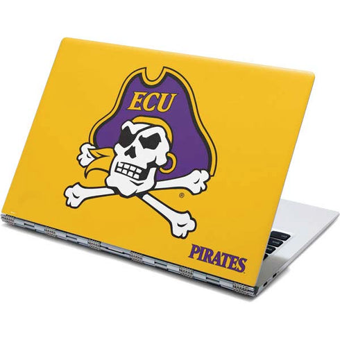 East Carolina University ECU Pirates Logo Yellow Yoga 910 2-in-1 14in Touch-Screen Skin