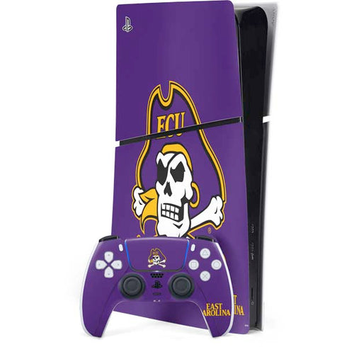East Carolina University ECU Pirates PS5 Slim Digital Edition Bundle Skin