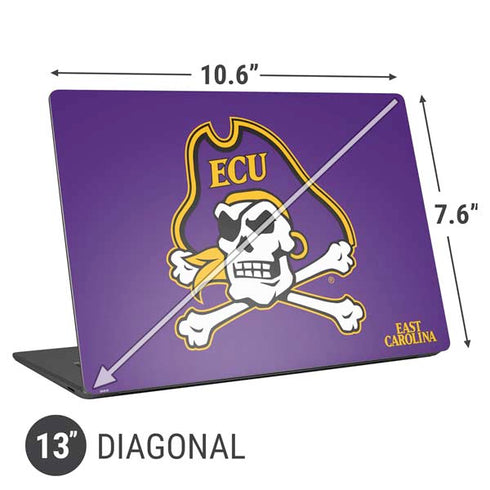East Carolina University ECU Pirates Universal Laptop 13in (10.6 x 7.6in) Skin