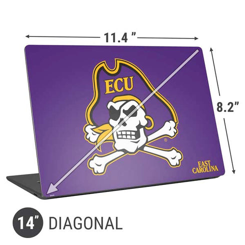 East Carolina University ECU Pirates Universal Laptop 14in (11.4 x 8.2in) Skin