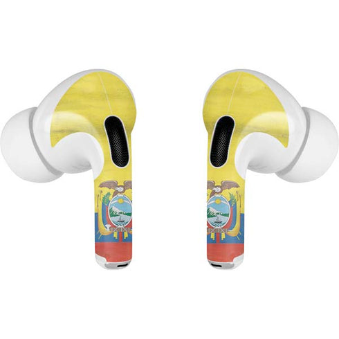 Ecuador Flag Distressed AirPods Pro 2nd Gen Skin