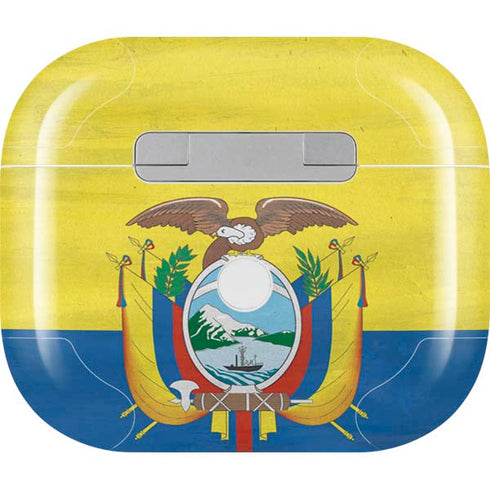 Ecuador Flag Distressed Apple AirPods (3rd Gen 2021) Skin
