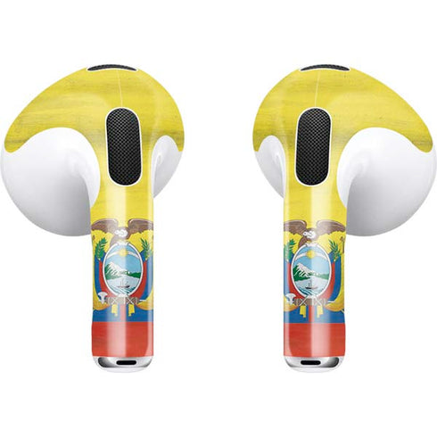 Ecuador Flag Distressed Apple AirPods (3rd Gen 2021) Skin