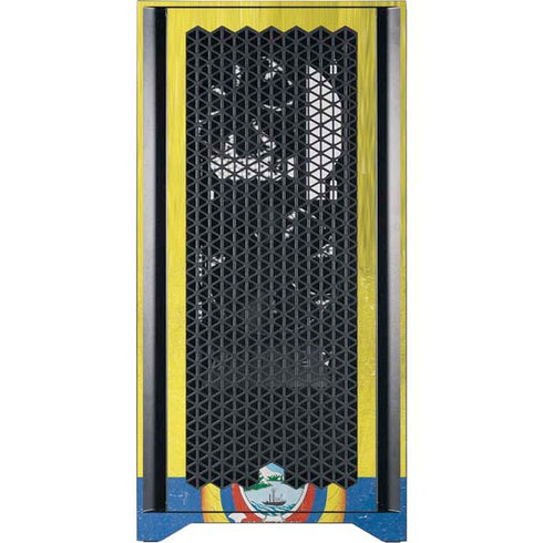 Ecuador Flag Distressed Corsair 4000D Tempered Glass Mid-Tower ATX Case Skin