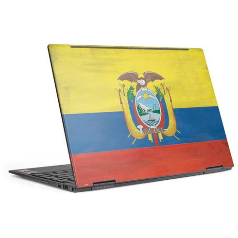 Ecuador Flag Distressed HP Envy Skin