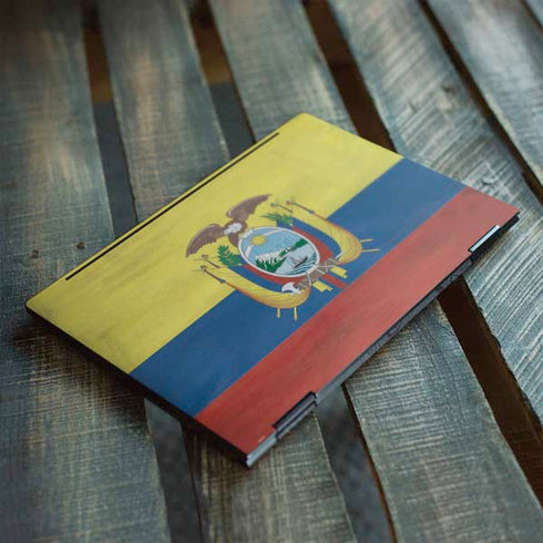 Ecuador Flag Distressed HP Envy Skin