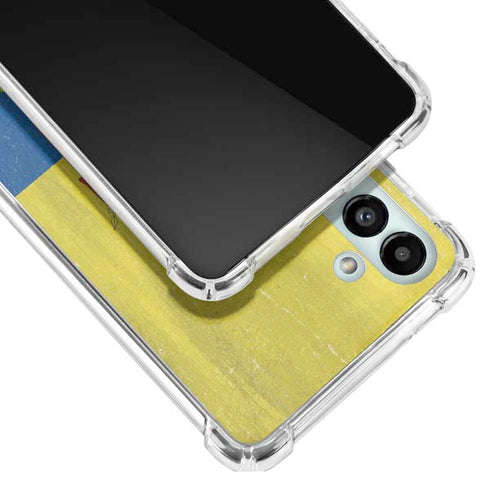 Ecuador Flag Distressed Galaxy A13 5G Clear Case