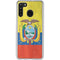 Ecuador Flag Distressed Galaxy A21 Clear Case