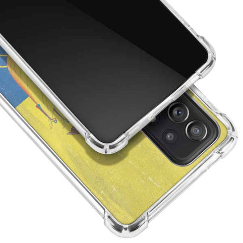 Ecuador Flag Distressed Galaxy A52 5G Clear Case