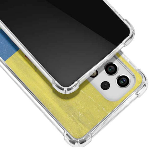 Ecuador Flag Distressed Galaxy A53 5G Clear Case