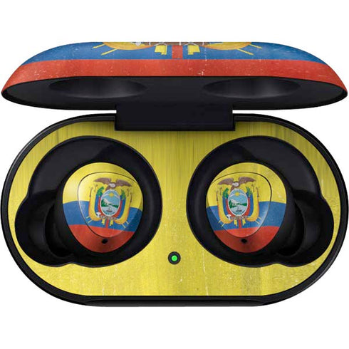 Ecuador Flag Distressed Galaxy Buds Skin