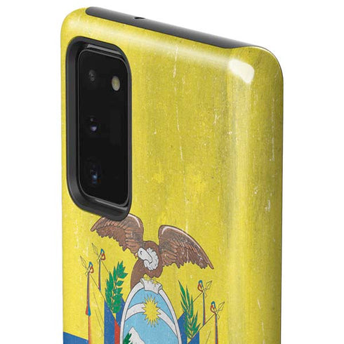 Ecuador Flag Distressed Galaxy Note20 5G Pro Case
