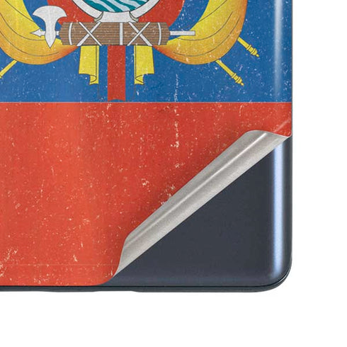Ecuador Flag Distressed Galaxy S20 Fan Edition Skin