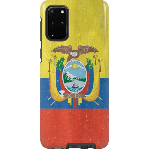 Ecuador Flag Distressed Galaxy S20 Plus Pro Case