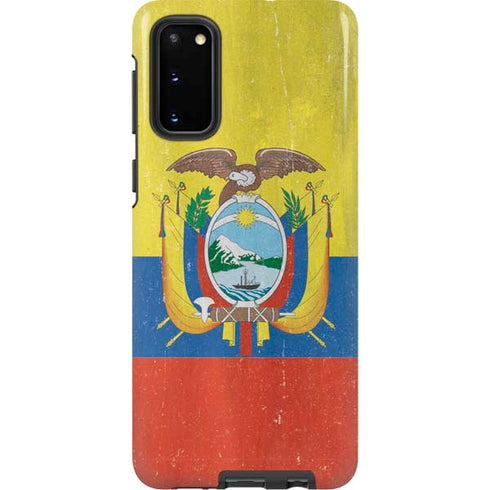 Ecuador Flag Distressed Galaxy S20 Pro Case