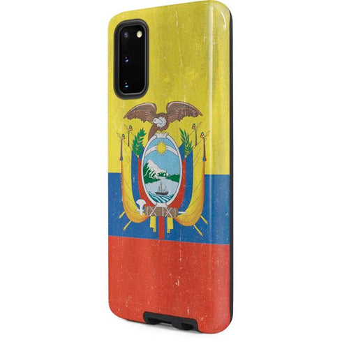 Ecuador Flag Distressed Galaxy S20 Pro Case