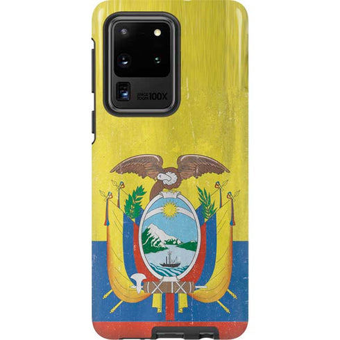 Ecuador Flag Distressed Galaxy S20 Ultra 5G Pro Case