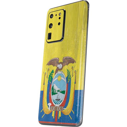 Ecuador Flag Distressed Galaxy S20 Ultra 5G Skin