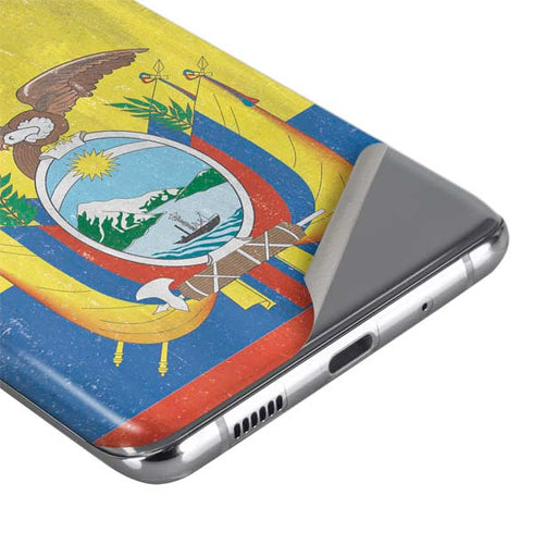 Ecuador Flag Distressed Galaxy S20 Ultra 5G Skin