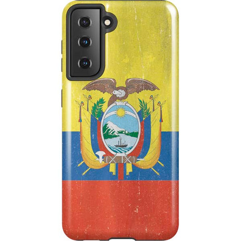 Ecuador Flag Distressed Galaxy S21 5G Pro Case