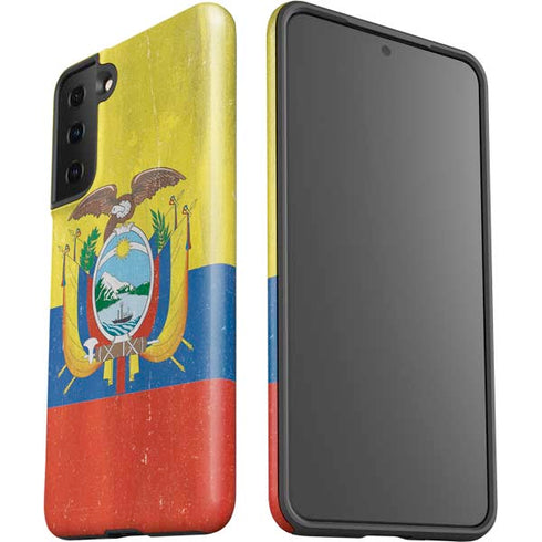 Ecuador Flag Distressed Galaxy S21 FE Pro Case
