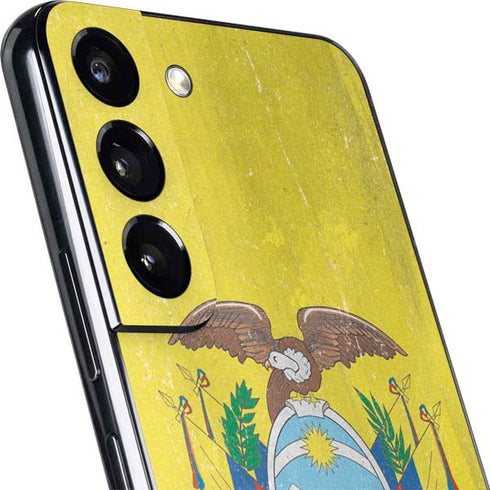 Ecuador Flag Distressed Galaxy S22 Skin
