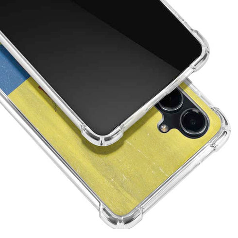 Ecuador Flag Distressed Galaxy S23 FE Clear Case