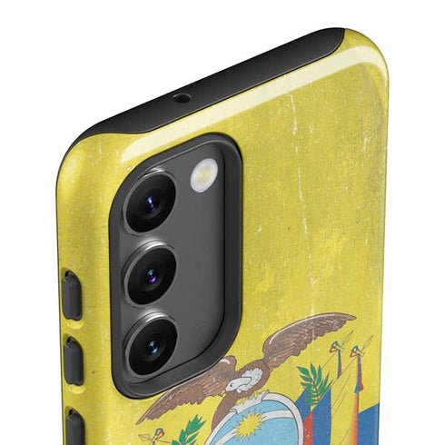 Ecuador Flag Distressed Galaxy S23 Plus Pro Case