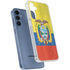 Ecuador Flag Distressed Galaxy S24 Clear Case