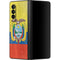 Ecuador Flag Distressed Galaxy Z Fold3 5G Skin