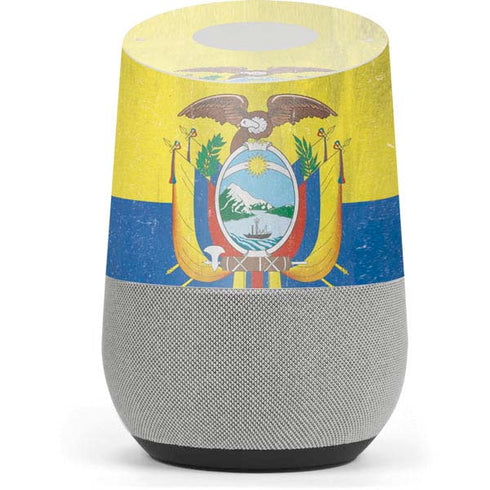 Ecuador Flag Distressed Google Home Skin