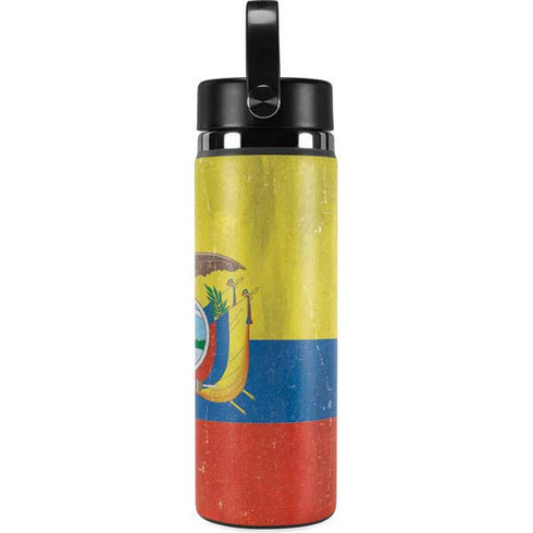Ecuador Flag Distressed Hydro Flask 20oz Wide Mouth Skin