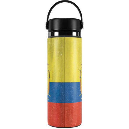 Ecuador Flag Distressed Hydro Flask 20oz Wide Mouth Skin