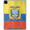 Ecuador Flag Distressed iPad Pro 12.9in (2020) Clear Case