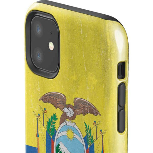 Ecuador Flag Distressed iPhone 11 Impact Case